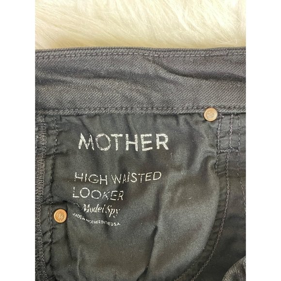 Mother Jeans High Waisted Looker in Model Spy Wash Black - Picture 7 of 10